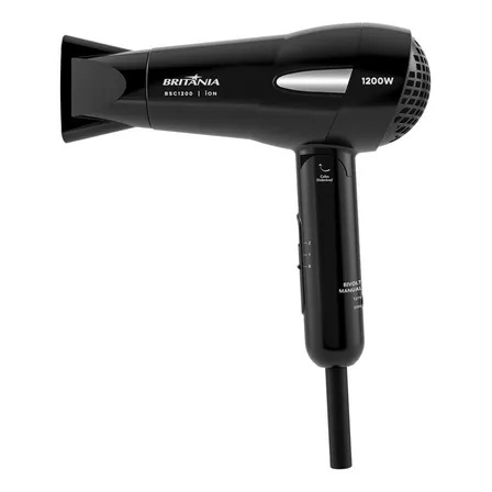 Secador De Cabelos Britânia 1200w Bsc1200 Cor Preto 127/220v