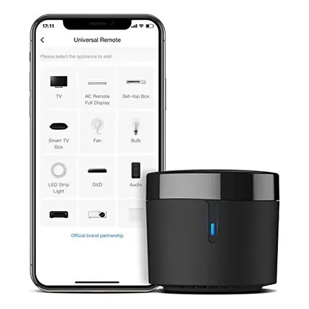 Broadlink Rm4 Mini Controle Remoto Inteligente, Hub Para Automação Residencial Inteligente, Substituição Remota De Ar Condicionado De Tv Infravermelho Compatível Com Alexa, Google