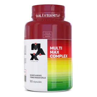 Multivitaminico Multimax Max Titanium 90 Cápsulas Max Titanium Sabor Natural
