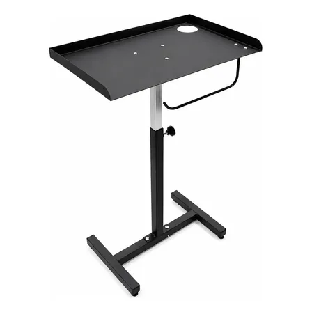 Mesa Auxiliar para Tatuagem Blue Hell Tattoo Furniture Preto com Porta Papel