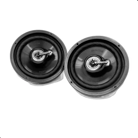 Par Alto Falante Triaxial Bravox 6 Tr6u 160w Pmpo Cor Preto