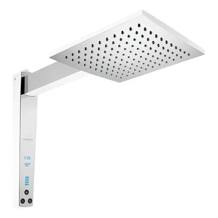 Chuveiro Ducha Acqua Century Digital 7500W Branco Cromado Lorenzetti 220V