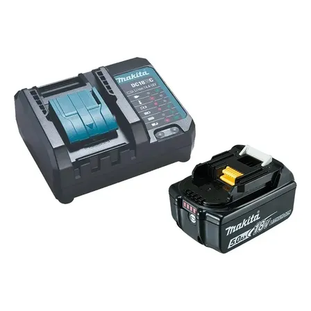 Kit Carregador Bivolt+bateria 18v 5ah Dc18wc+bl1850b Makita