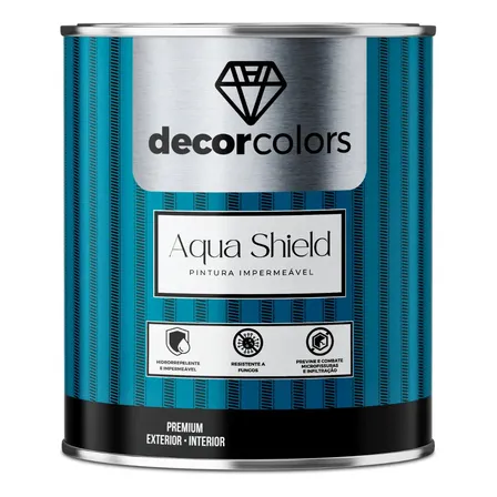 Tinta Emborrachada Aqua Shield 4,3 Kg Decor Colors Acabamento Fosco Cor Hera