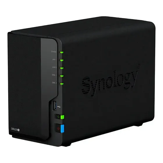 Servidor Nas Synology Diskstation Ds220+ Com 2 Baias