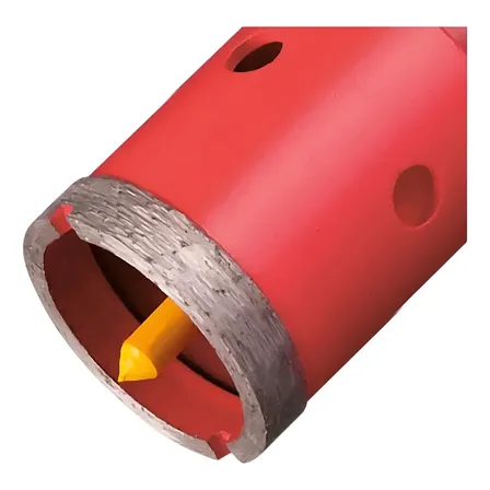 Serra Copo Diamantada Alvenaria Haste Pino Guia 25mm Cortag