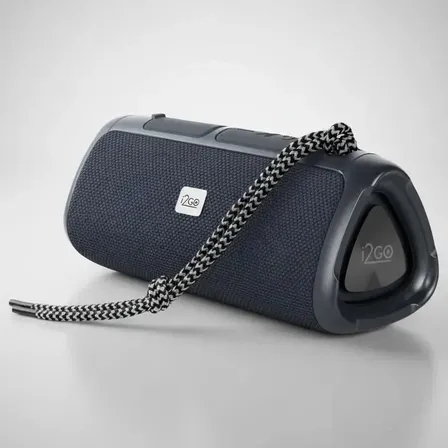 Caixa De Som Bluetooth 3 Angle Sound 12w Resistente À Água Preto 127/220v