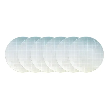 Kit Prato Sobremesa Tramontina Polaris 06 Peças Branco Liso