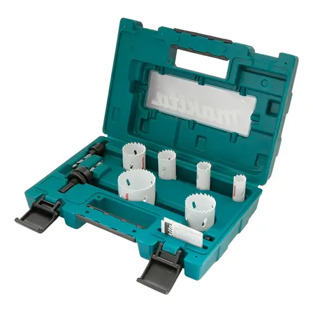 Kit Jogo Serra Copo 9pçs Bimetal 19 A 57mm D-63965 Makita