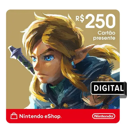 Nintendo Gift Card Eshop R$ 250 (digital)