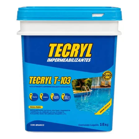 Impermeabilizante Tecryl T-103 18 K G Branco Elastomérica