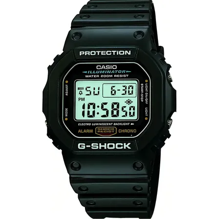 Relógio Casio Gshock Dw-5600e-1v Com Fundo Preto Ocre Ocre Preto Preto