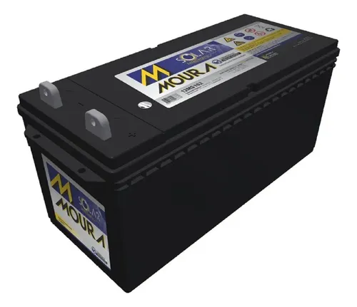 Bateria Estacionária Moura Solar 12v 162ah 12ms162 Energia