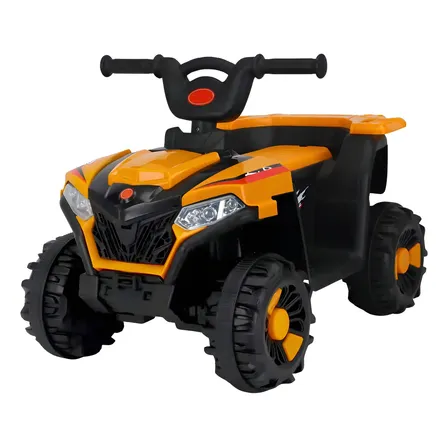 Quadriciclo Elétrico Infantil 6v Laranja Bang Toys Luz Led Música 127/220v