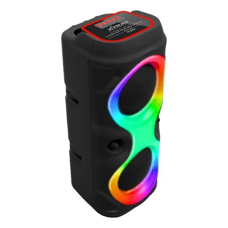 Caixa De Som Bluetooth Multimídia Led Rgb Usb Fm Tws 50w Cor Cs-29