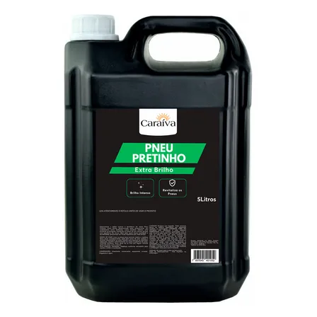 Pretinho Para Pneu Extra Brilho Intenso Fácil Aplicação 5 Litros Automotivo Estética Automotiva Lava Jato Preto