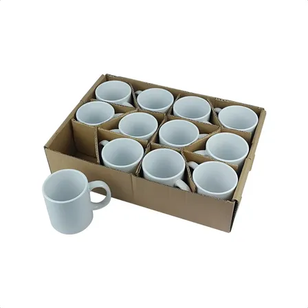12 Canecas Para Sublimação Metalnox Cerâmica Branca Branco