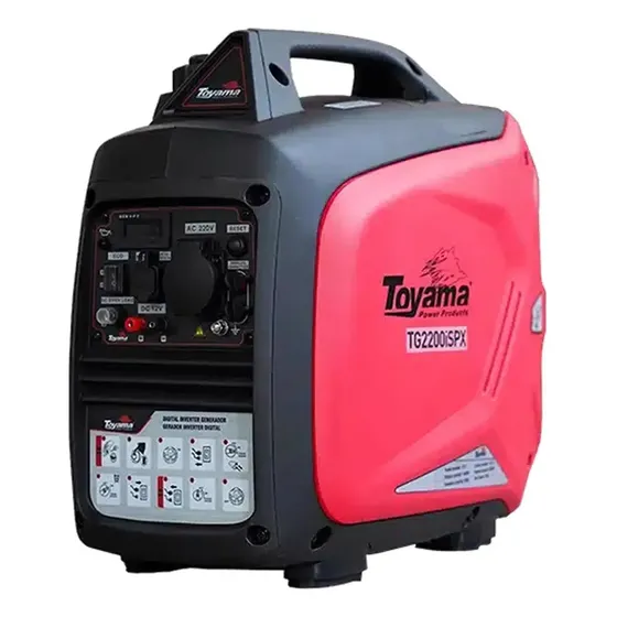 Gerador De Energia A Gasolina Tg2200ispx 220v Digital Toyama