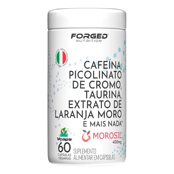 Cafeína Picolinato De Cromo Taurina Extrato De Laranja Moro 400mg Legítimo Morosil 60 Vcaps - Forged Nutrition