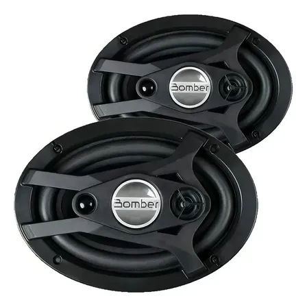 Alto Falante Par 6x9 Pol Bomber Quadriaxial Tkl 400w Rms 4ohms Automotivo Preto