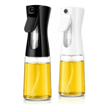 Kit 2 Spray De Cozinha Epsilon Eps-412 Borrifador Pulverizador De Óleo Azeite 200ml Branco/preto