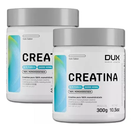 Kit 2x Creatina Monohidratada 100% Pura 300g Dux Nutrition