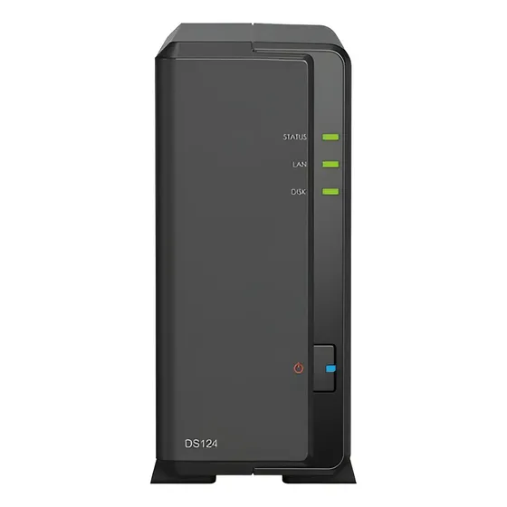 Servidor Nas Synology Diskstation Ds124 C/ 1 Baia Sem Disco 127/220v