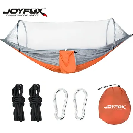 Rede de Dormir com Mosquiteiro Joyfox Nylon 270x140cm 250kg Camping