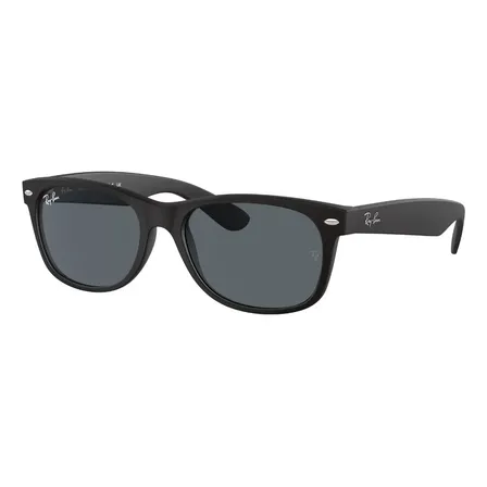 Óculos De Sol Masc/femi Rb2132 Armação Quadrada Ray Ban Cor Rubber black Armação Rubber black Haste Rubber black Lente Blue Desenho Cor sólida