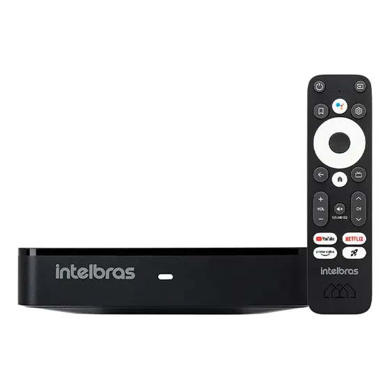Smart Tv Box Full Hd Intelbras Cor Preto De Voz