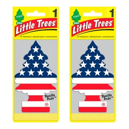2 Little Trees Aromatizador De Carro Vanilla Eua 24hrs