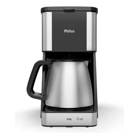Cafeteira Philco Pcf40c Inox 40 Cafezinhos 1,6l 950w Cor Preto 127v