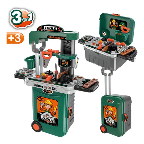 Bancada Maleta De Ferramentas Infantil Deluxe Replay Kids