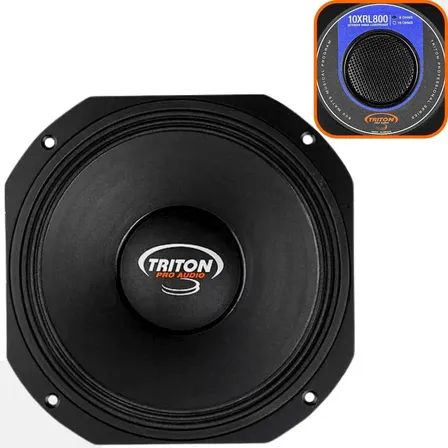 Woofer Triton 10 Polegadas 400w Rms 10-xrl800 8 Ohms 800w Preto