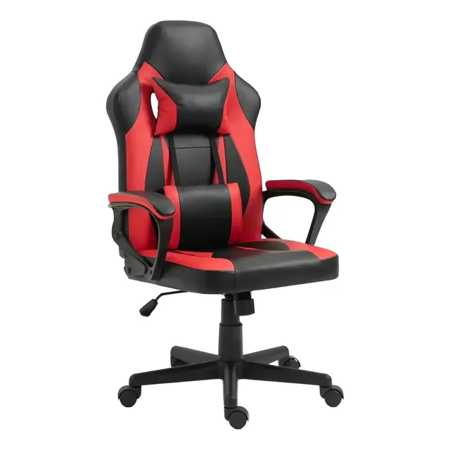 Cadeira Gamer Otello 100 Preto E Vermelho Material Do Estofamento Couro Sintético