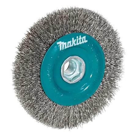 Escova Aço Reta Ondulada 115mm Rosca M14 Makita D-77512