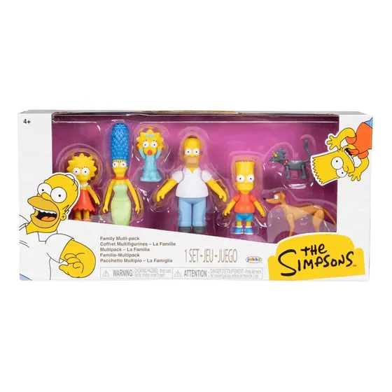 Pack 7 Bonecos Os Simpsons Coleção Família