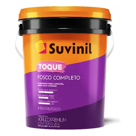 Tinta 20l Toque Fosco Completo Suvinil - Branco Neve Cor Branco/neve