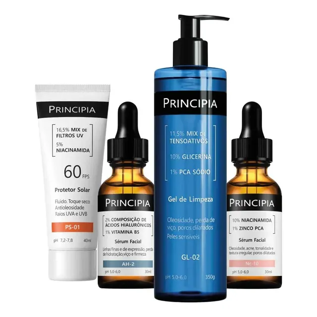 Principia Kit Primeira Rotina Avançada C/ Gl-02 + Nc-10 + Ah-2 + Ps-01