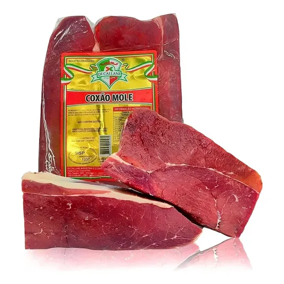 1kg Carne Seca (coxão Mole) Traseiro Jerk Beef Sabor Intenso