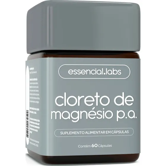 CLORETO de MAGNÉSIO P.A. 260mg por dose - 60 Cápsulas - Fórmula Concentrada