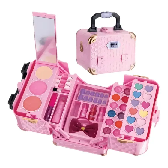 Maleta Dos Sonhos Maquiagem Infantil Teen Skv 120021 Fenzza Cor Rosa