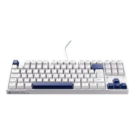 Teclado Gamer Machenike K500b-b87, Switch Brown, Azul Branco Inglês Internacional