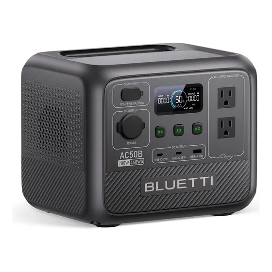 Central Elétrica Portátil Bluetti Ac50b 700w - 448wh
