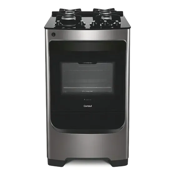Fogão 4 Bocas Consul Inox Acendimento Automático