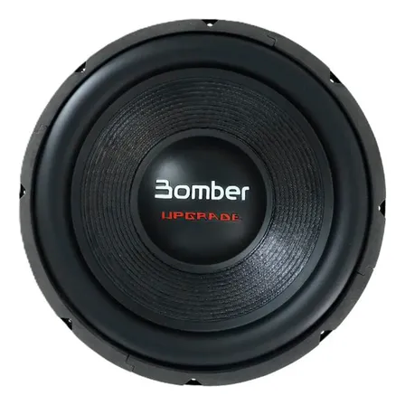 Subwoofer 12 Pol Bomber 500w Rms Upgrade Evo 4 Ohms Simples Cor Preto