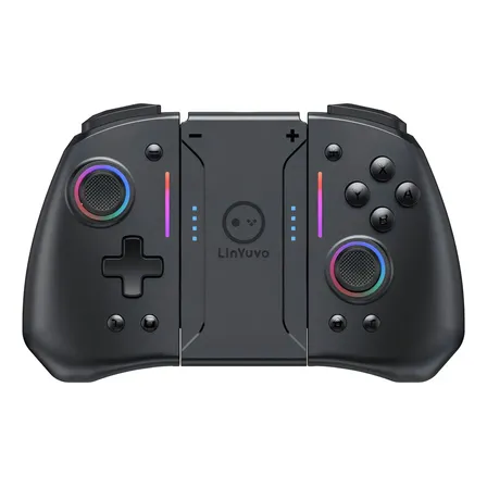 Controle Linyuvo Ks42 Com Efeito Hall compativel com Nintendo Switch/v2 Com Bluetooth E Sensor Movimento.