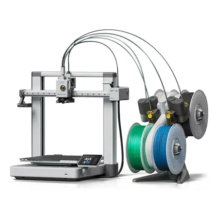 Impressora 3D Bambu Lab A1 Combo cor cinza com tecnologia de impressão FDM