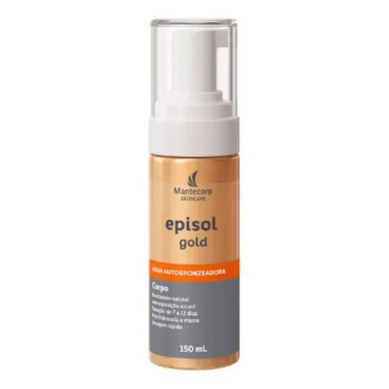 Água Autobronzeadora Corporal Gold 150ml Episol