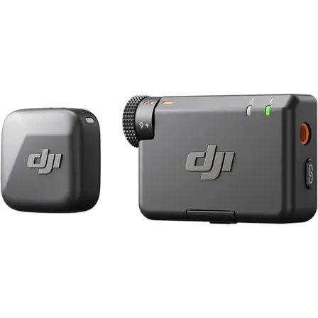 Kit De Mini Microfone Dji Mic Com 1 Transmissor E 1 Receptor, Cor Preta Preto